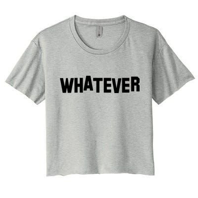 Whatever Women's Crop Top Tee