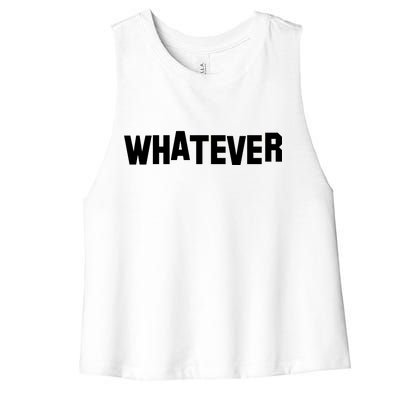 Whatever Women's Racerback Cropped Tank