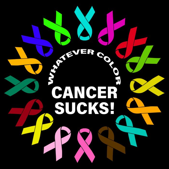 Whatever Color Cancer Sucks! Long Sleeve Shirt