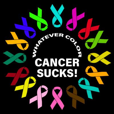 Whatever Color Cancer Sucks! T-Shirt