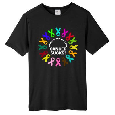 Whatever Color Cancer Sucks! Tall Fusion ChromaSoft Performance T-Shirt