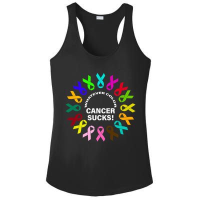 Whatever Color Cancer Sucks! Ladies PosiCharge Competitor Racerback Tank