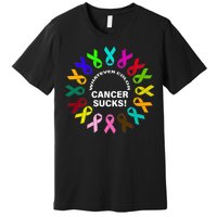 Whatever Color Cancer Sucks! Premium T-Shirt