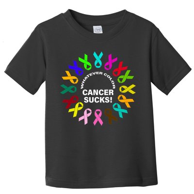 Whatever Color Cancer Sucks! Toddler T-Shirt