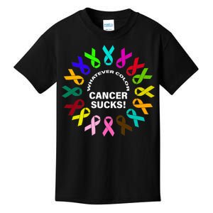 Whatever Color Cancer Sucks! Kids T-Shirt