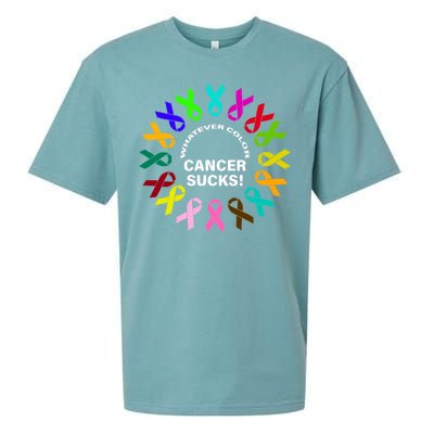 Whatever Color Cancer Sucks! Sueded Cloud Jersey T-Shirt