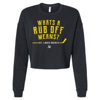 What's a Rub Off Means? Cropped Pullover Crew