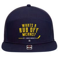 What's a Rub Off Means? 7 Panel Mesh Trucker Snapback Hat