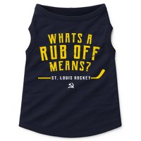 What's a Rub Off Means? Doggie Tank