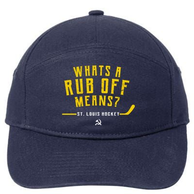 What's a Rub Off Means? 7-Panel Snapback Hat