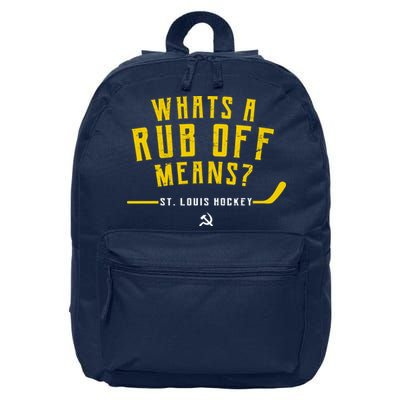 What's a Rub Off Means? 16 in Basic Backpack
