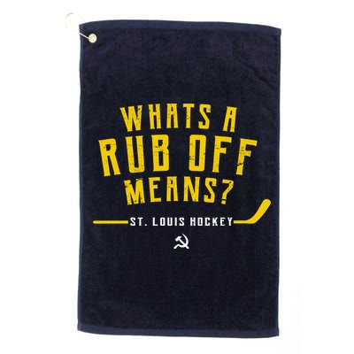 What's a Rub Off Means? Golf Towel