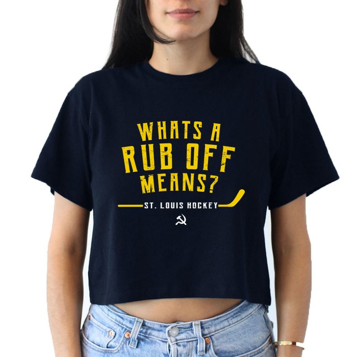 What's a Rub Off Means? Crop Top