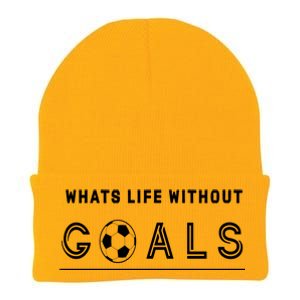 What's Life Without Goals Soccer Knit Cap Winter Beanie