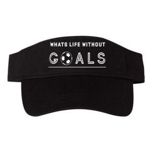 What's Life Without Goals Soccer Valucap Bio-Washed Visor