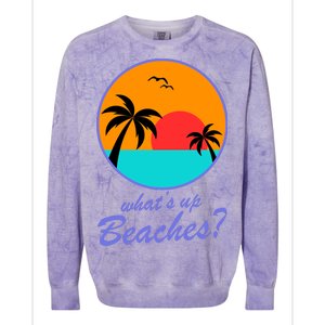 What's Up Beaches? Colorblast Crewneck Sweatshirt