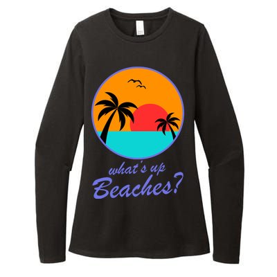 What's Up Beaches? Womens CVC Long Sleeve Shirt