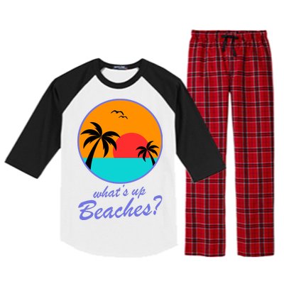 What's Up Beaches? Raglan Sleeve Pajama Set