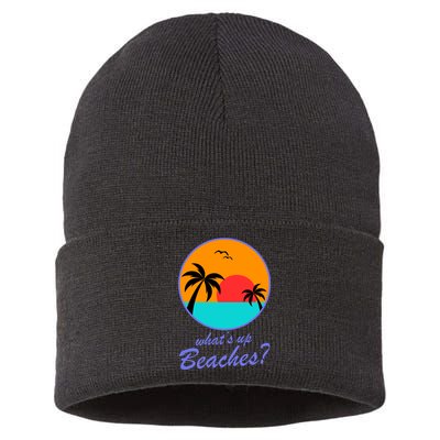 What's Up Beaches? Sustainable Knit Beanie