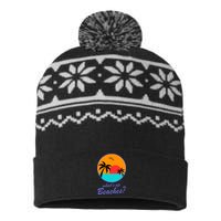 What's Up Beaches? USA-Made Snowflake Beanie