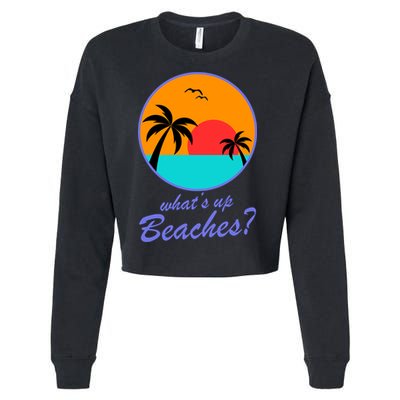 What's Up Beaches? Cropped Pullover Crew