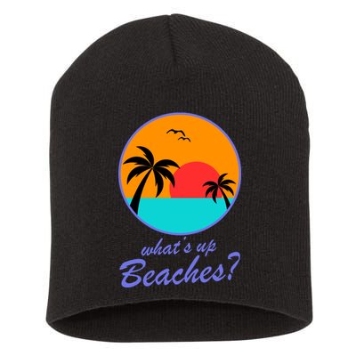 What's Up Beaches? Short Acrylic Beanie