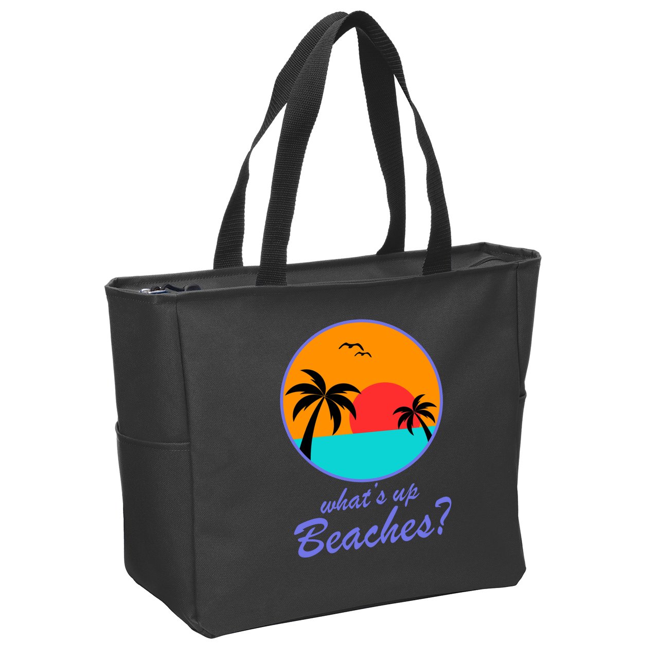 What's Up Beaches? Zip Tote Bag