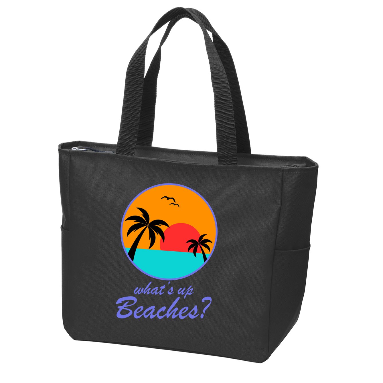 What's Up Beaches? Zip Tote Bag