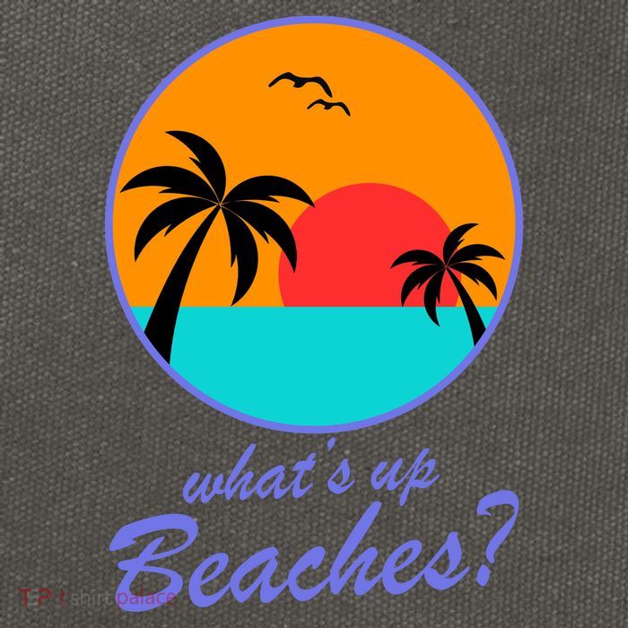 What's Up Beaches? Cotton Canvas Backpack