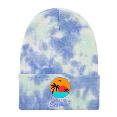 What's Up Beaches? Tie Dye 12in Knit Beanie