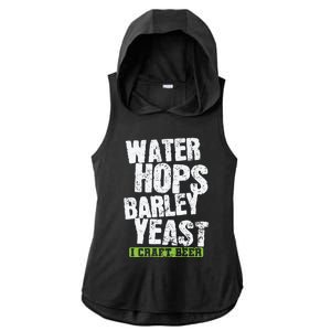 Water Hops Barley Yeast I Craft Beer Gift Ladies PosiCharge Tri-Blend Wicking Draft Hoodie Tank