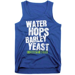 Water Hops Barley Yeast I Craft Beer Gift Tank Top