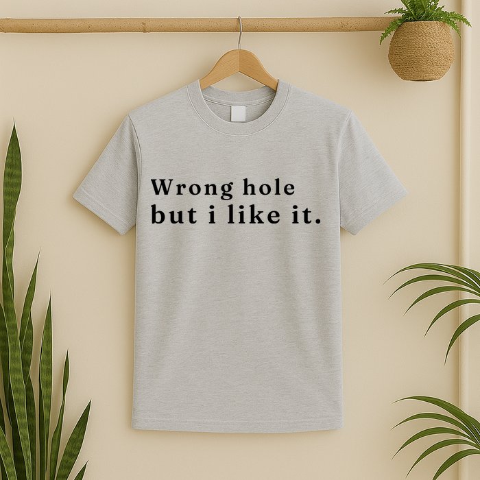 Wrong Hole But I Like It Funny T-Shirt