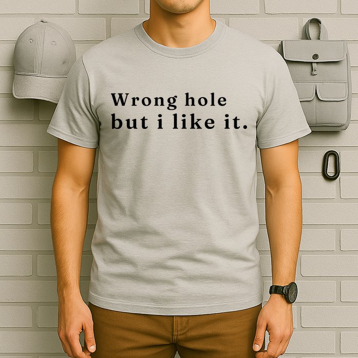Wrong Hole But I Like It Funny T-Shirt