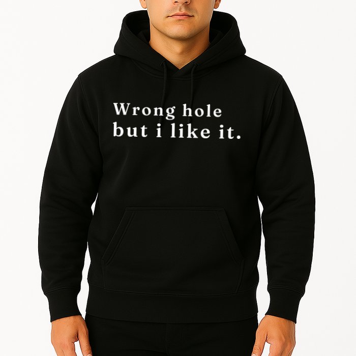 Wrong Hole But I Like It Funny Hoodie