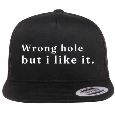 Wrong Hole But I Like It Funny Flatbill Hat