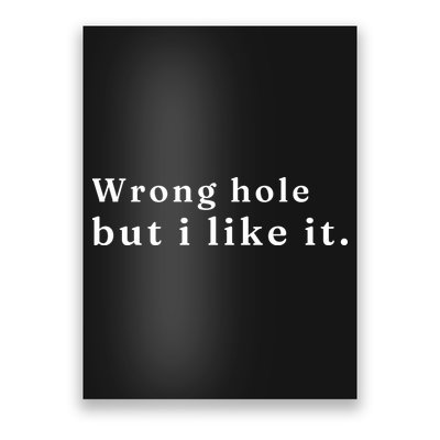 Wrong Hole But I Like It Funny Poster