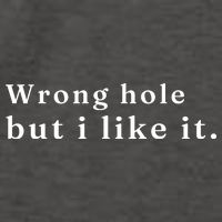 Wrong Hole But I Like It Funny Vector Backpack