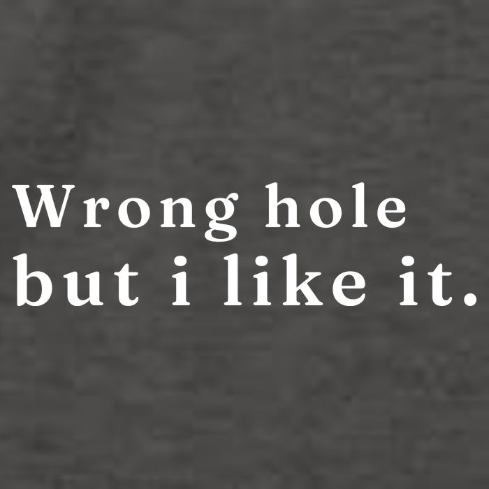 Wrong Hole But I Like It Funny Vector Backpack