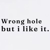 Wrong Hole But I Like It Funny Garment-Dyed Sweatshirt