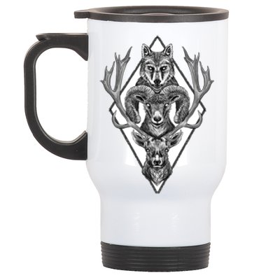 Wolfram Hart (B&Amp;W) Stainless Steel Travel Mug