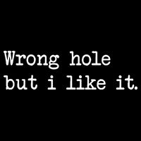 Wrong Hole But I Like It Funny Sayings Adult Humor 16 in Basic Backpack