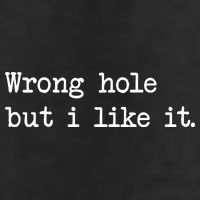Wrong Hole But I Like It Funny Sayings Adult Humor Golf Towel