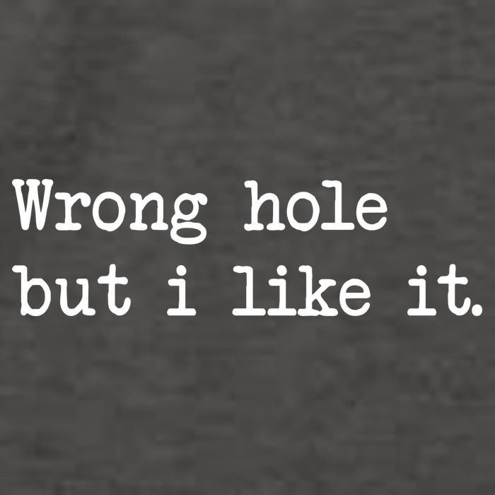 Wrong Hole But I Like It Funny Sayings Adult Humor Vector Backpack