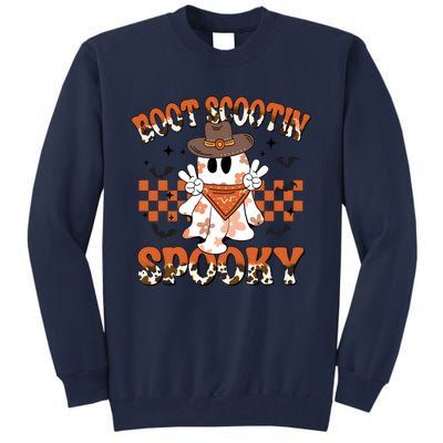 Western Halloween Boot Scoot Spooky Ghost Ghoul Tall Sweatshirt