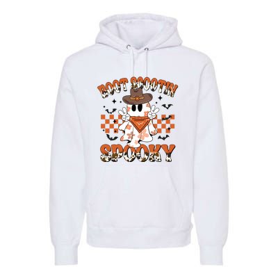 Western Halloween Boot Scoot Spooky Ghost Ghoul Premium Hoodie