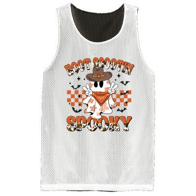 Western Halloween Boot Scoot Spooky Ghost Ghoul Mesh Reversible Basketball Jersey Tank