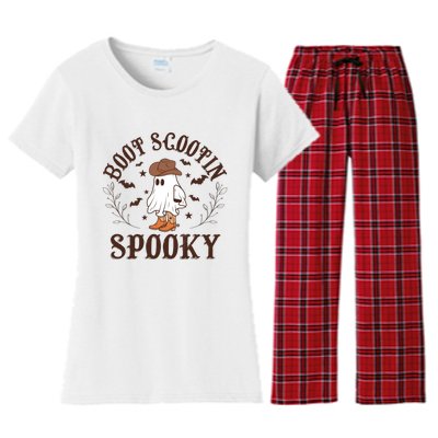 Western Halloween Boot Scoot Spooky Women's Flannel Pajama Set