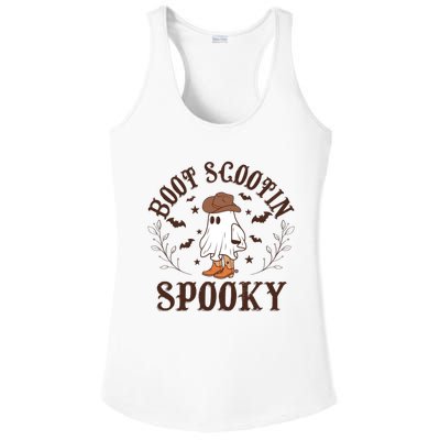 Western Halloween Boot Scoot Spooky Ladies PosiCharge Competitor Racerback Tank