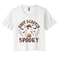 Western Halloween Boot Scoot Spooky Women's Crop Top Tee